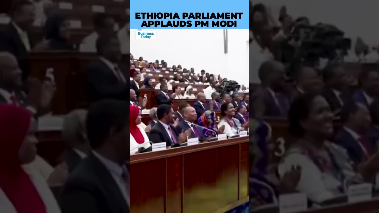 PM Modi Gets More Than 50 Rounds Of Applause, Prolonged Standing Ovation In Ethiopia Parliament