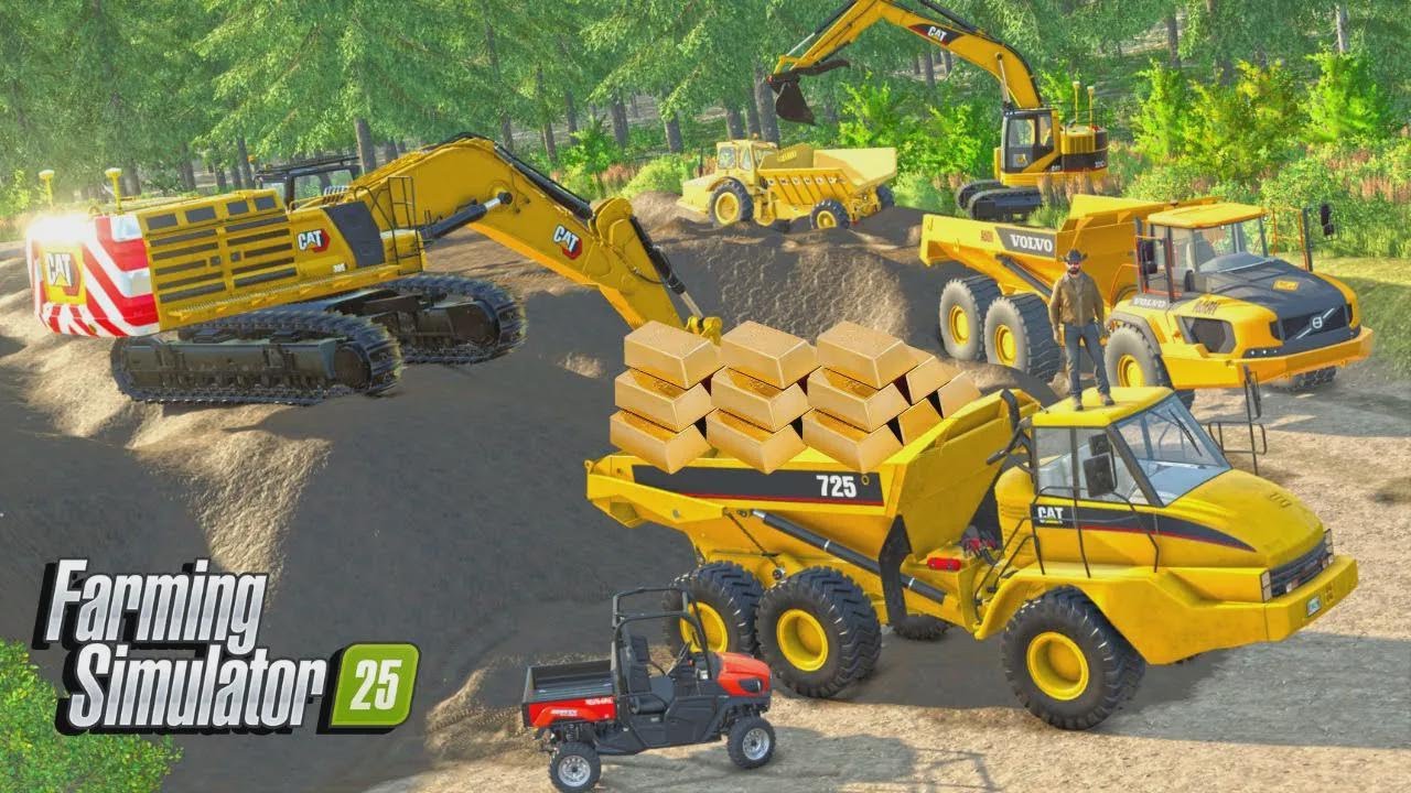Je Présente Un Nouveau Dans La Mine d'Or | Farming Simulator 25