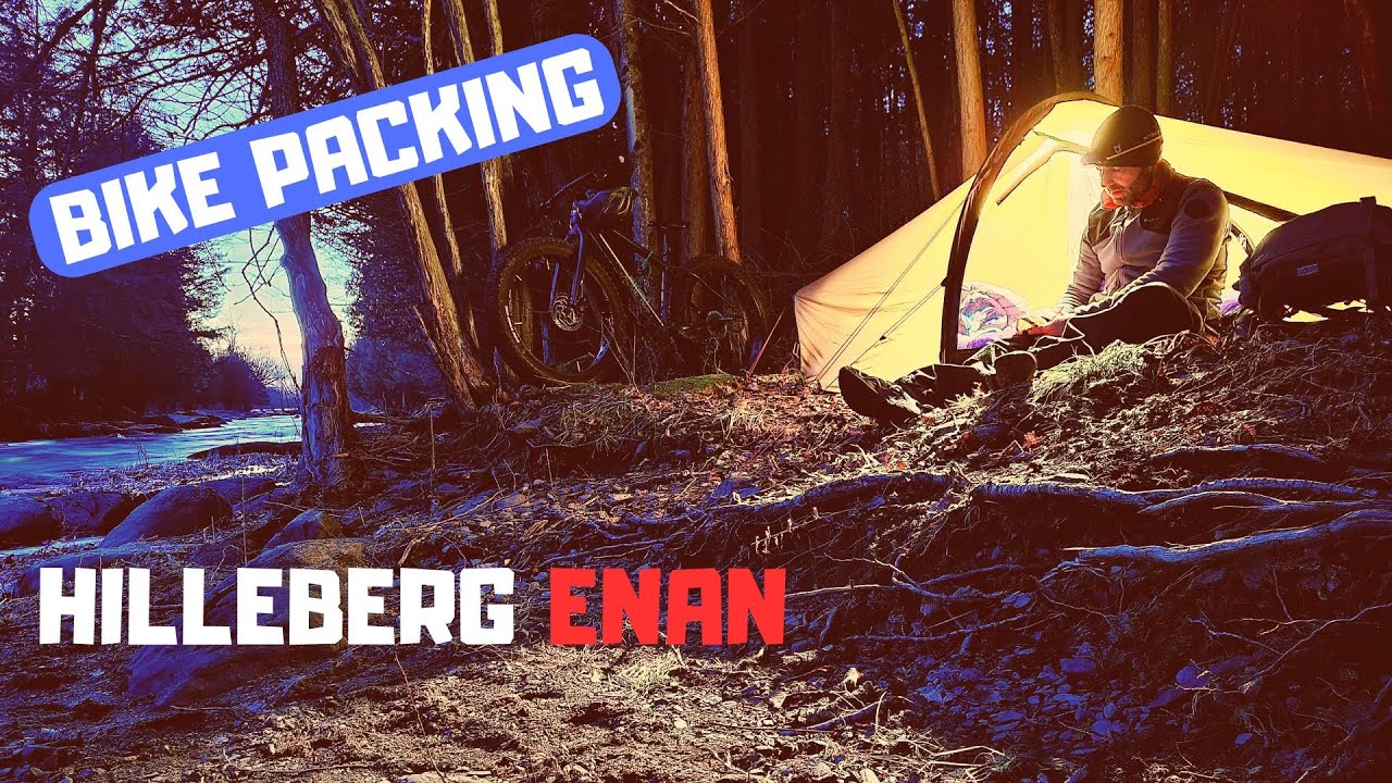 SOLO BIKE PACKING AND WILD CAMP BY A RIVER IN CANADA | HILLEBERG ENAN | NO TALK | ASMR