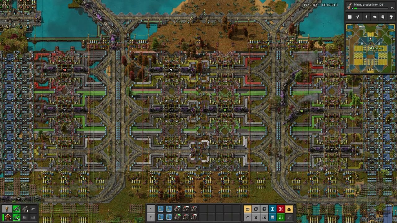 Factorio: Distribution center with belts