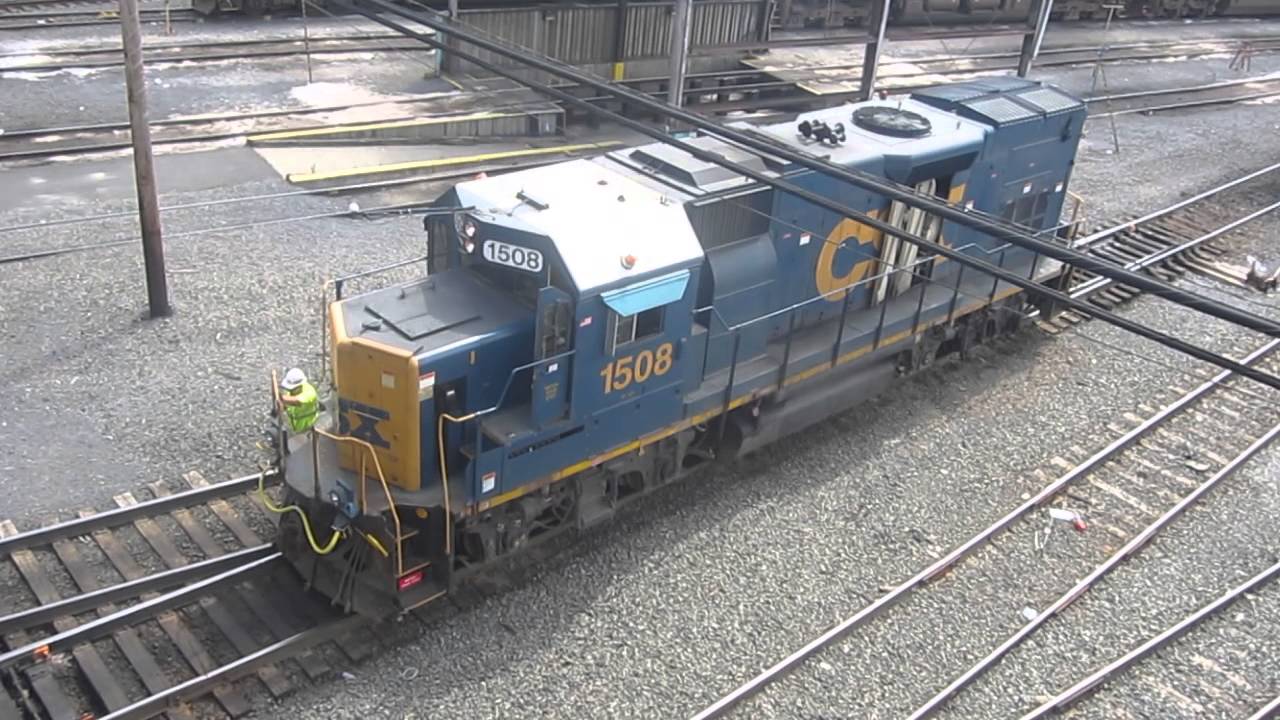 A Beautiful Sound - CSX GP15T (1508) Revs Up and Takes Off, Selkirk Yard