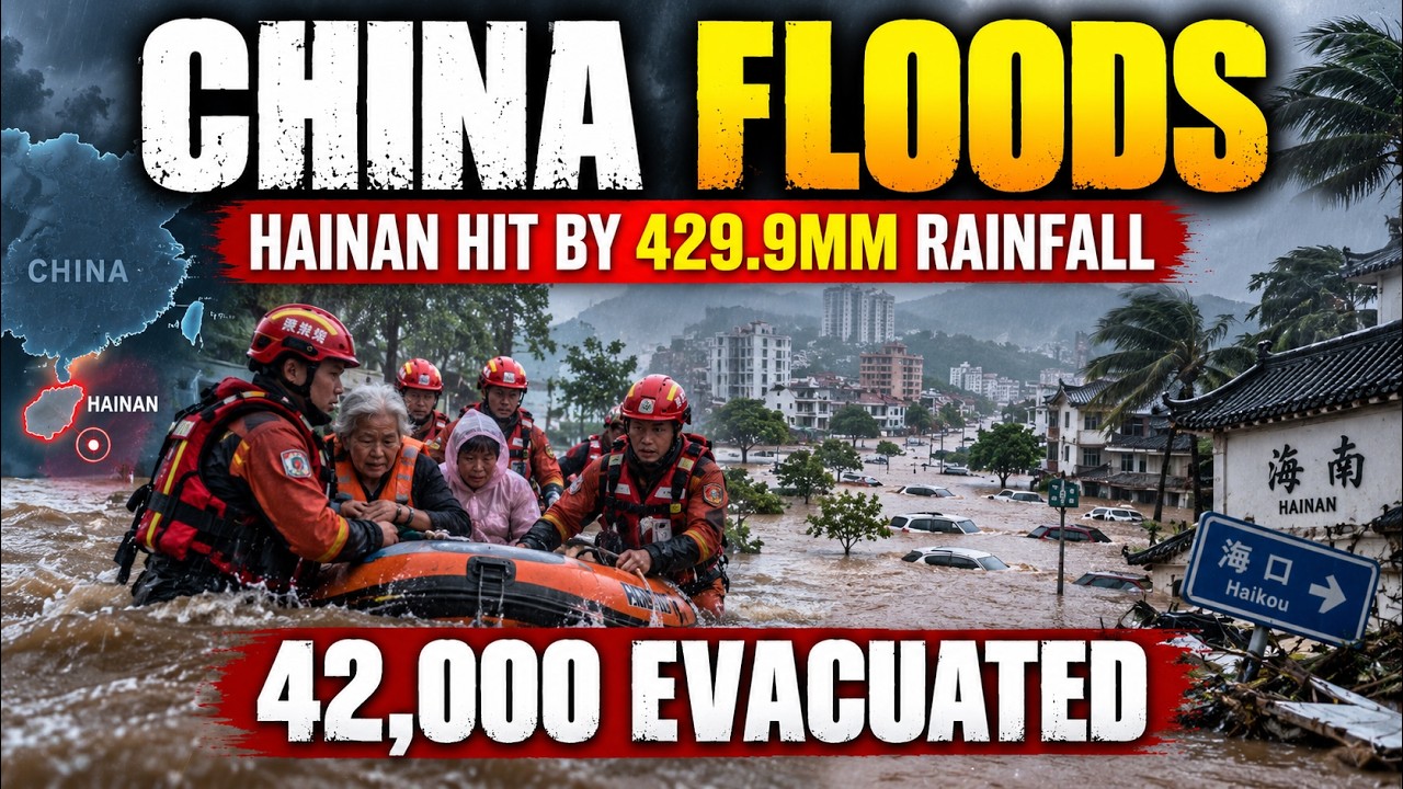 China Floods: Hainan Battered by 486mm Rainfall, 42,000 People Evacuated | World News