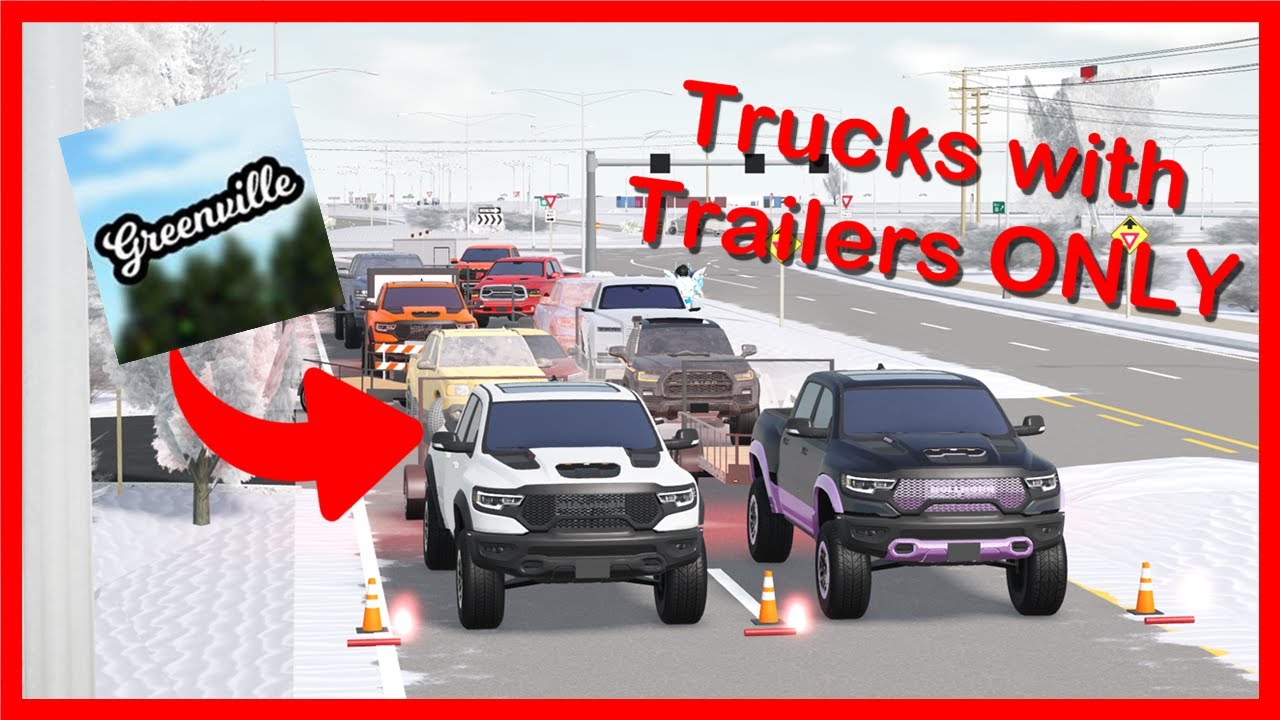 Racing Trucks With Trailers Goes HORRIBLY Wrong in Roblox Greenville