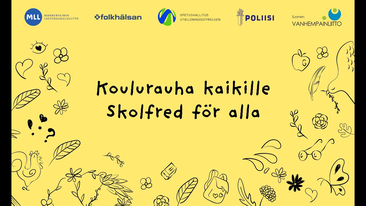 Valtakunnallinen Koulurauhan julistus 2025