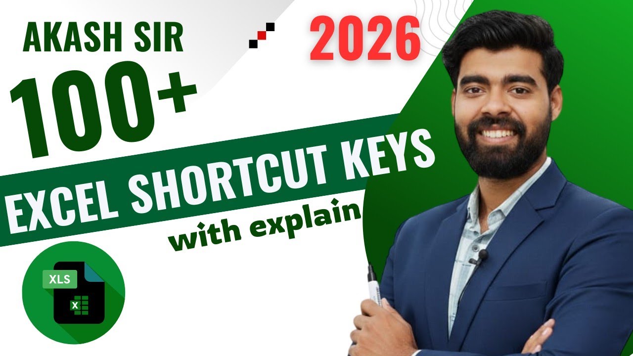 Excel All Shortcut #aakashsir #excel #exceltips #shortcutkeys #2026 