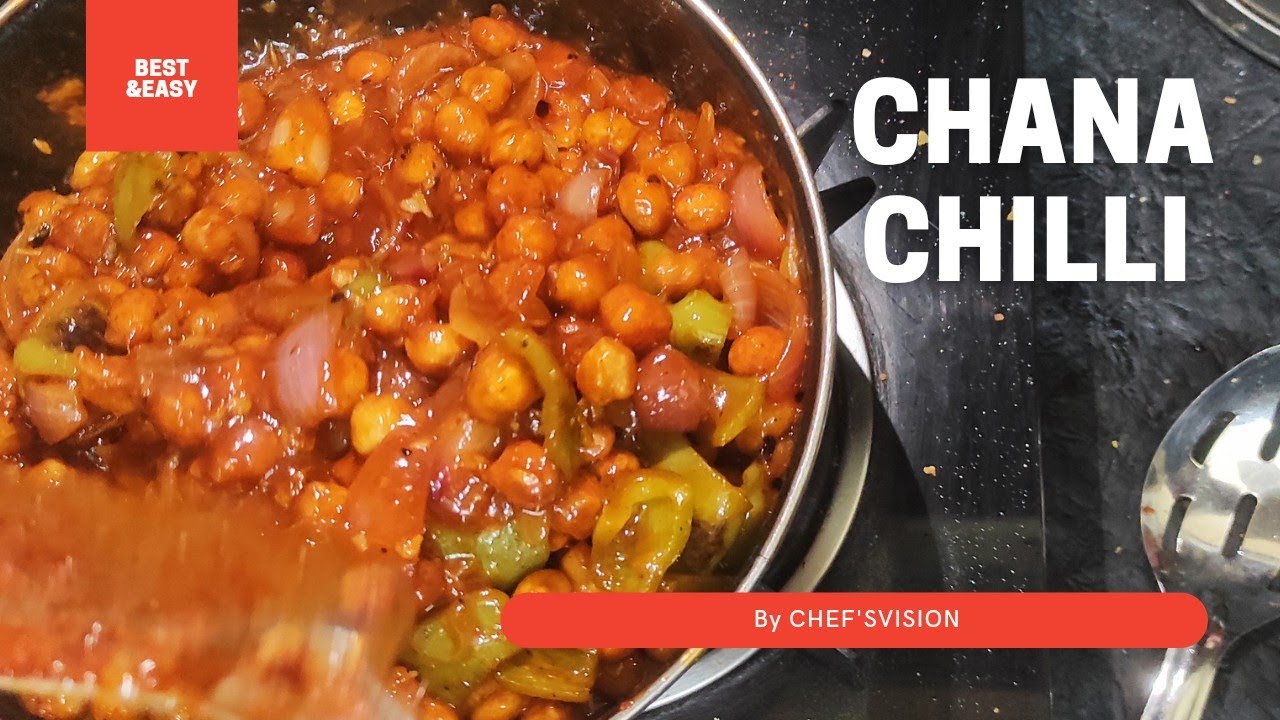 chana chilli recipe | chana chilli dry | crunchy chickpeas | crispy chana chilli | chickpeas fry