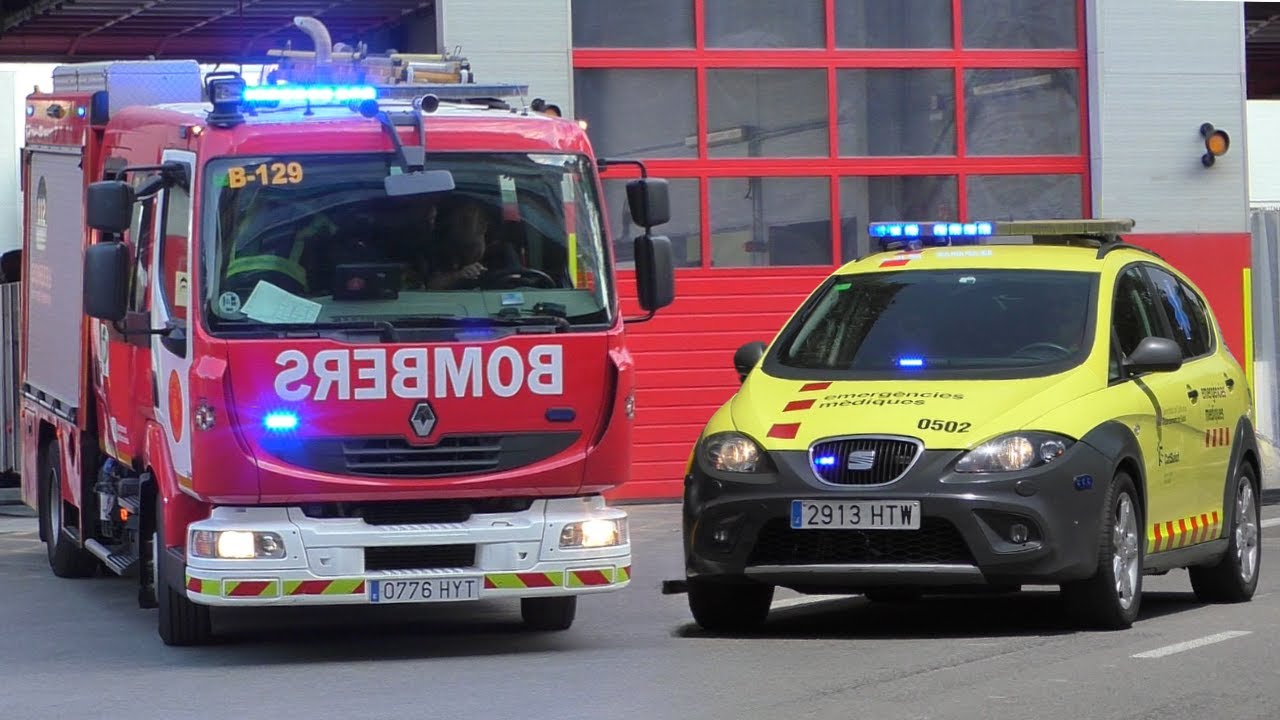 Fire Brigade, Ambulances & Police responding in Barcelona! - Servicios de Emergencia Barcelona!