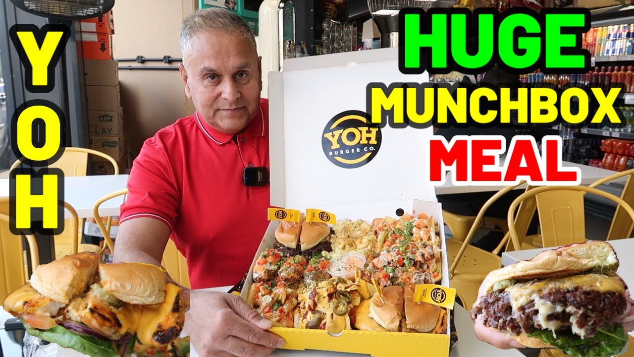 YOH BURGER ROTHERHAM Unboxing the Huge Munchbox Meal