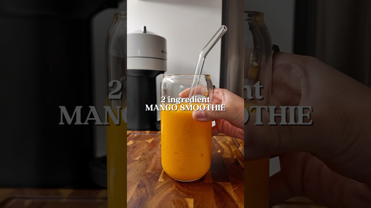 ЛЕГКИЙ манговый смузи из 2 ингредиентов 🥭
