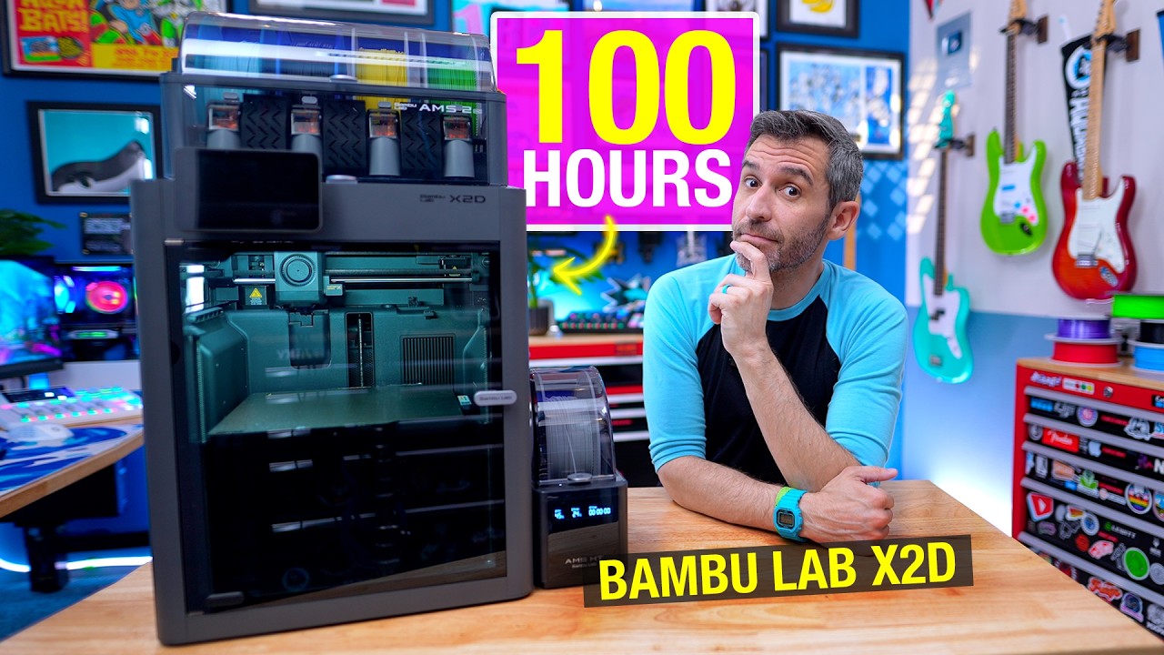 100 Hours Printing with the Bambu Lab X2D