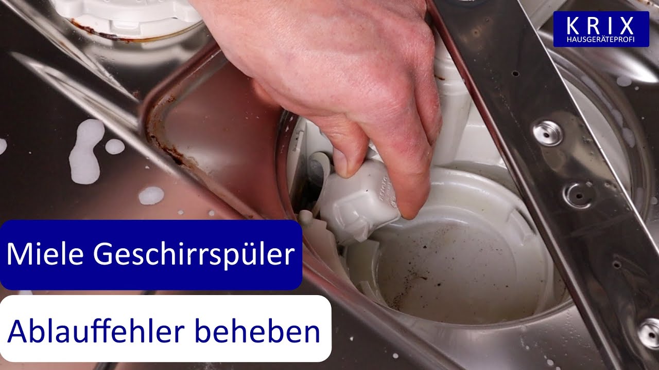 Miele Geschirrspüler pumpt nicht ab - Ablauffehler