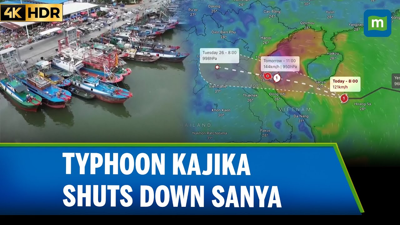 Typhoon Kajiki intensifies, as Chinese tourist city Sanya shuts down