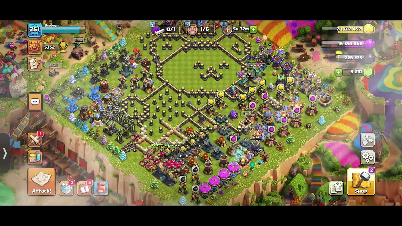 Th18 vs Th18 Legend League Thrower spam clear compilation