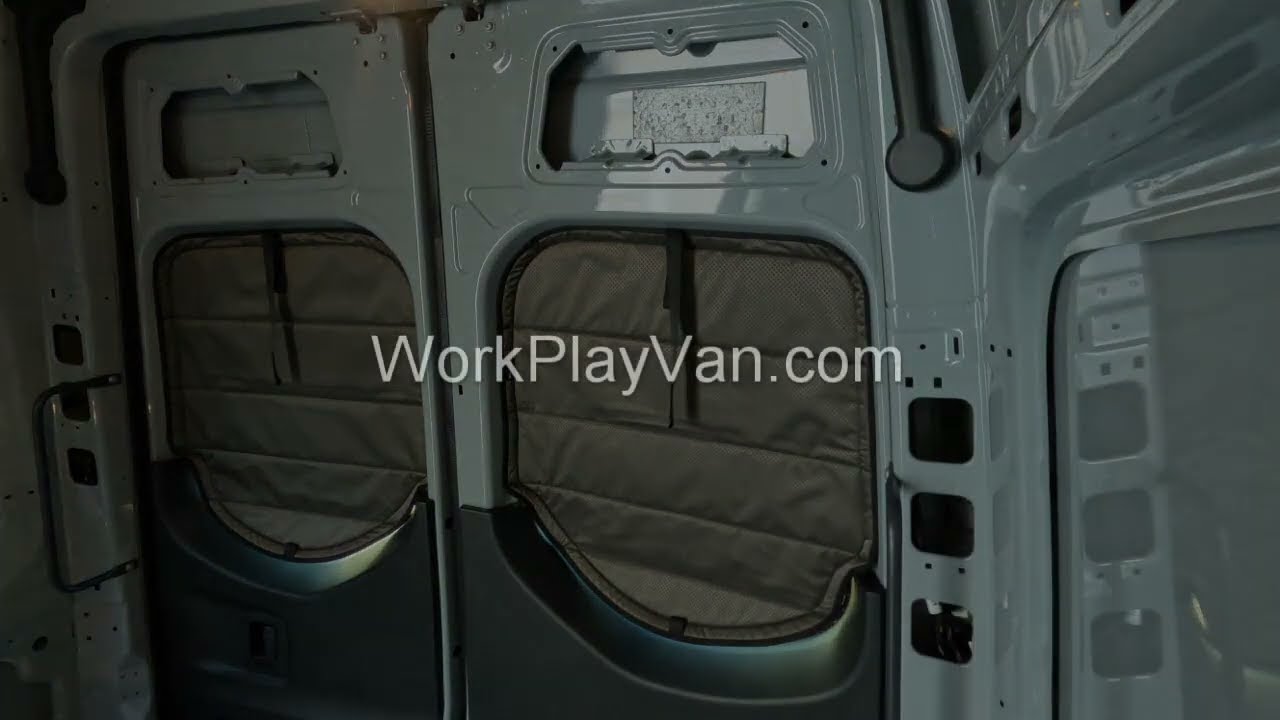 VanEssential Rear Door Window Covers for 2022 MB Sprinter