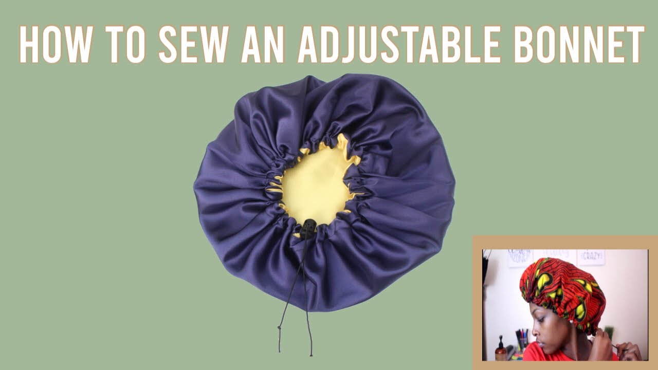 DIY Adjustable African Print Bonnet l EASY TUTORIAL