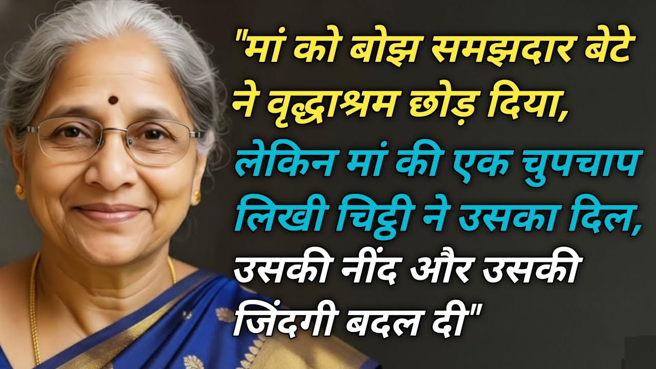 *“माँ को वृद्धाश्रम छोड़ आए बेटे, लेकिन माँ की एक चिट्ठी ने सब रुला दिया”* Emotional video