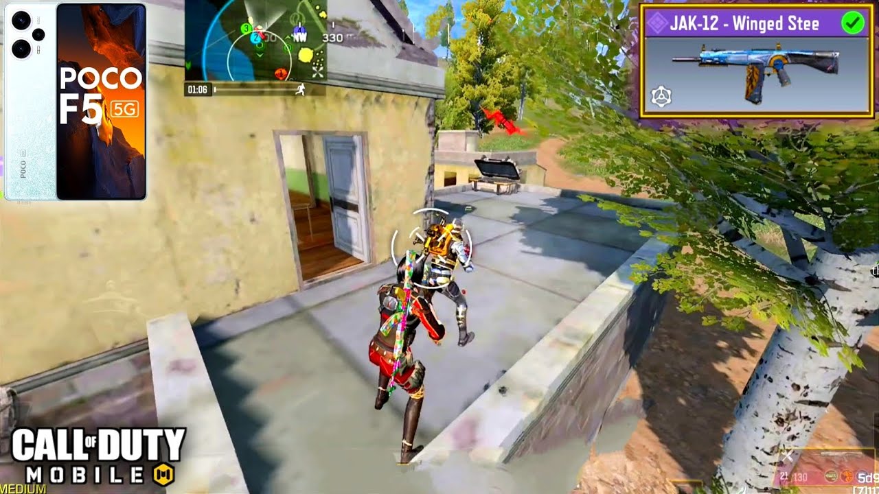 Poco F5 - Call Of Duty Mobile: Best JAK 12 Gunsmith For Br + Gameplay (No Commentary)