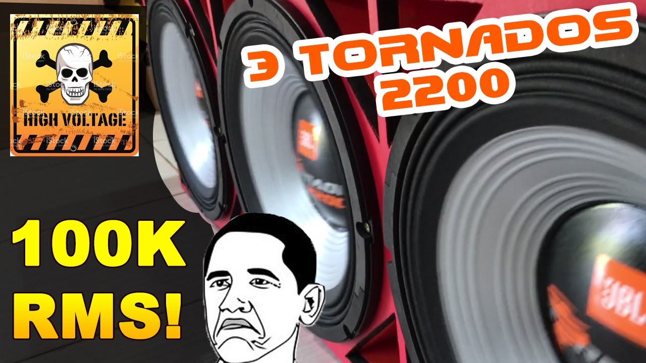 3 Tornado 2200 Na Full Trap + SD 100 000 RMS GRAVE ABSURDO!