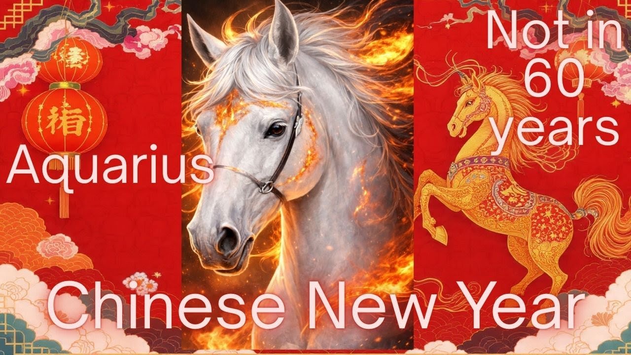 Aquarius, Best Year in Decades? Not Again in 60 Years Fire Horse Chinese New Year  #chinesenewyear