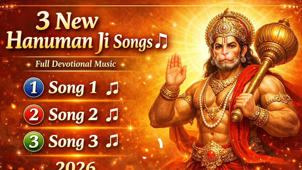 Three hanuman ji song in one video❤️ #youtubevideo  #trending #viralvideo #2026 
