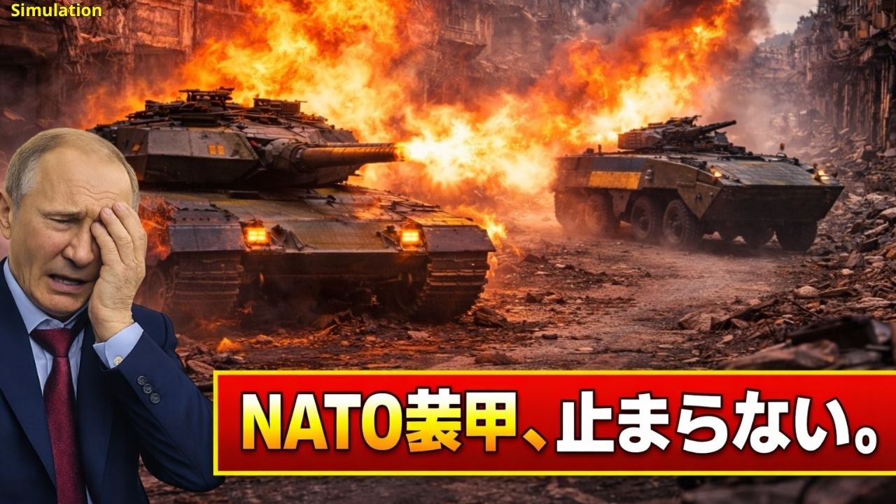 NATO装甲戦力が戦線を切り裂く ― ウクライナ軍、ロシア防衛線を初突破 | AI再現