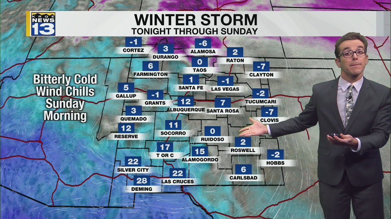 Snow & wind to taper down but colder air to hit