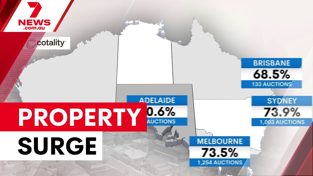 Property auctions surge as buyers shift regional | 7NEWS