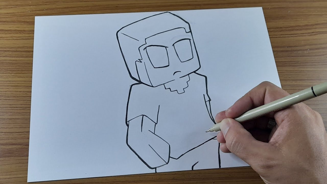 COMO DESENHAR O HEROBRINE