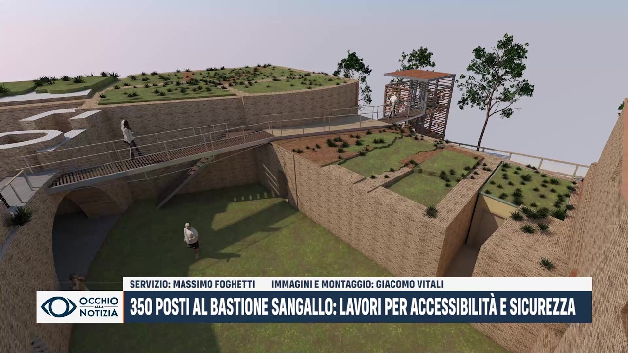 350 posti al Bastione Sangallo: lavori per accessibilità e sicurezza