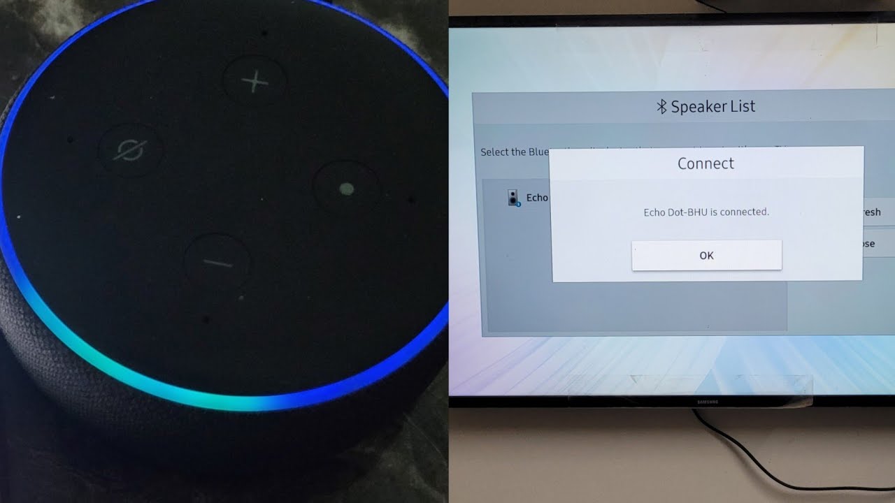 How to connect Alexa to tv using bluetooth | Amazon alexa echo dot connect to smart tv