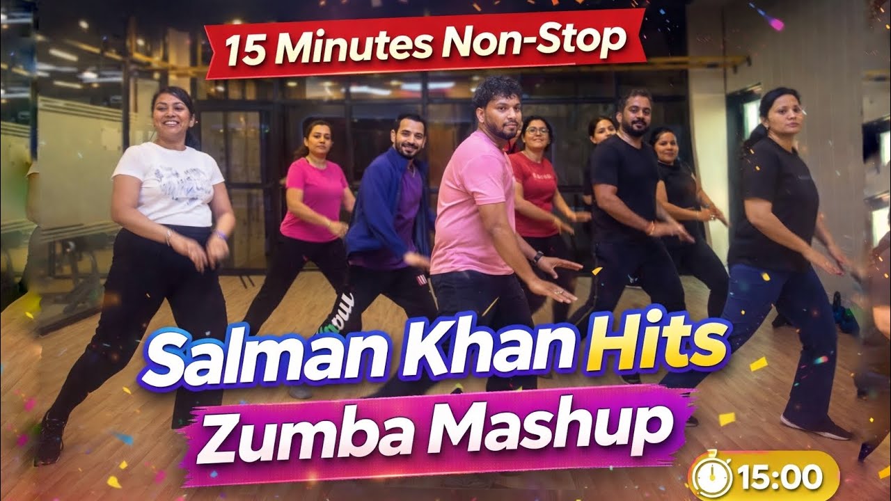 15 MIN NONSTOP SALMAN KHAN HITS 🔥 Zumba Mashup | Full Song Workout | No Breaks!