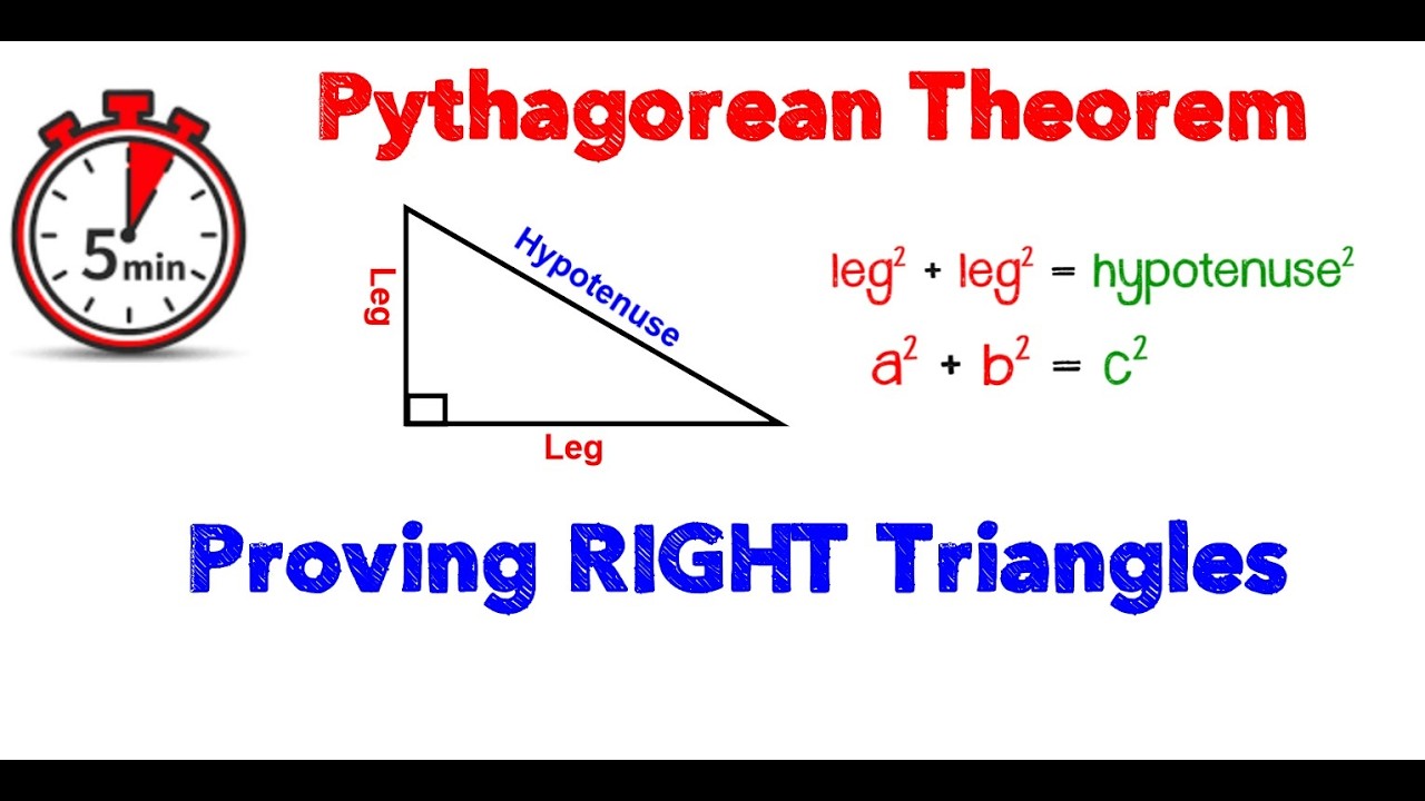 Proving Right Triangles Using the Pythagorean Theorem
