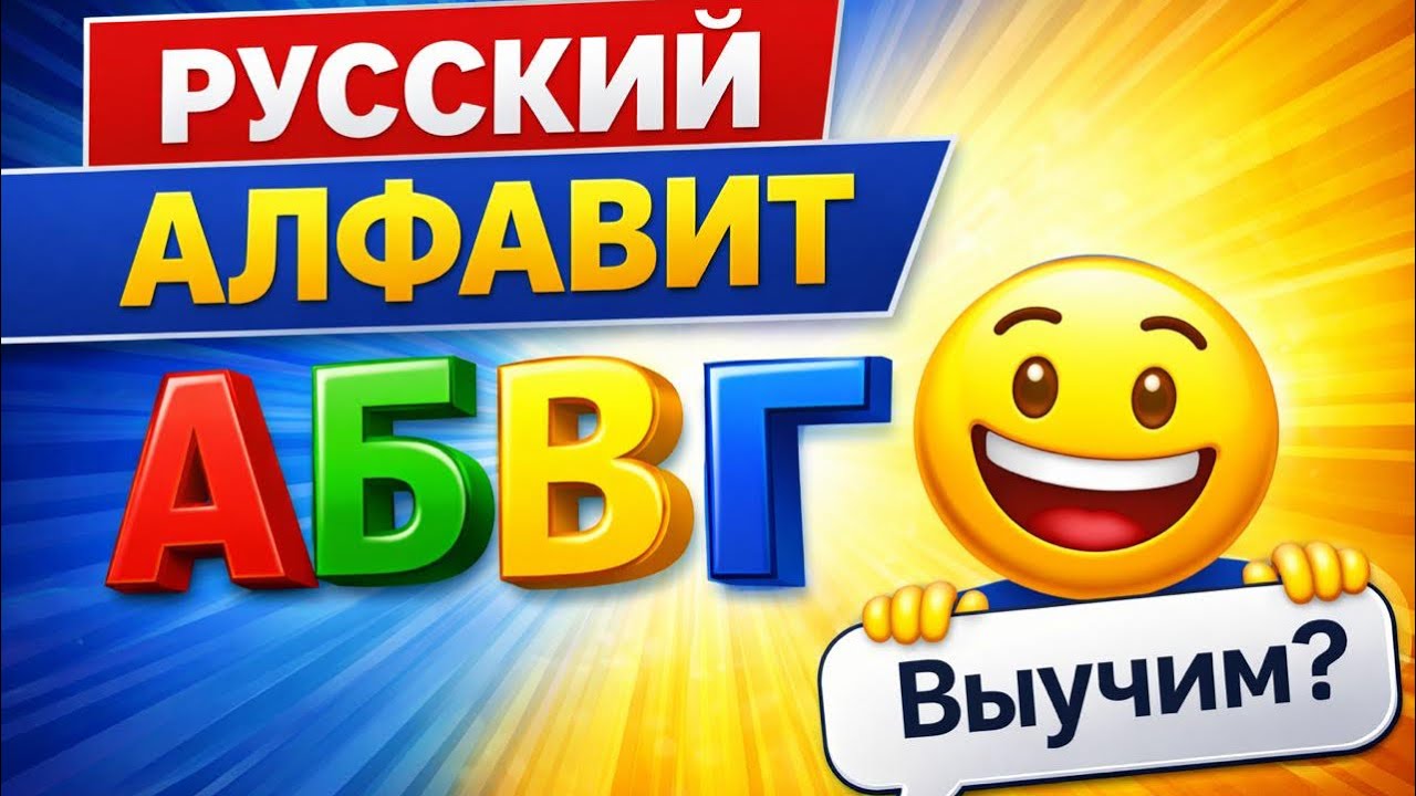 Русский алфавит для начинающих | Учим буквы легко