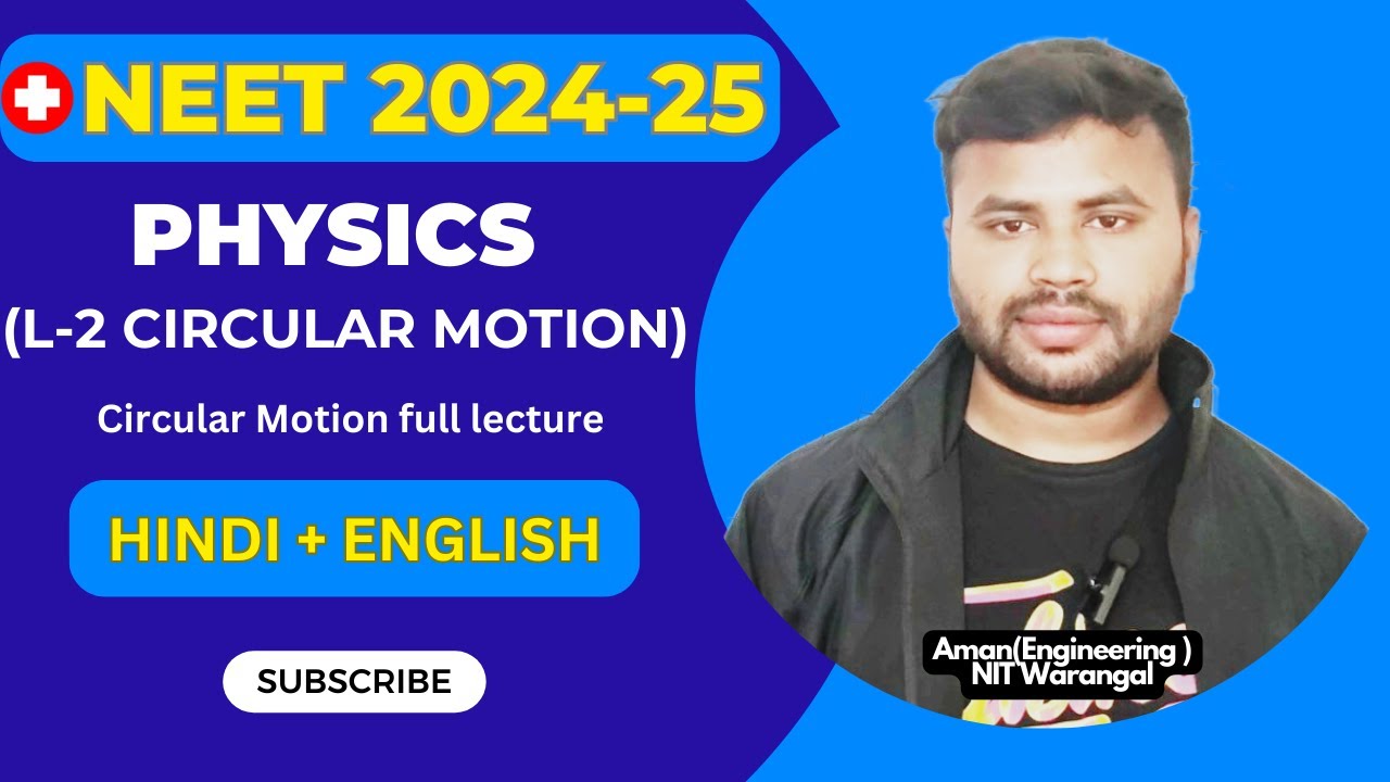 NEET Circular Motion L2: Centripetal Force, Acceleration & Real-World Applications