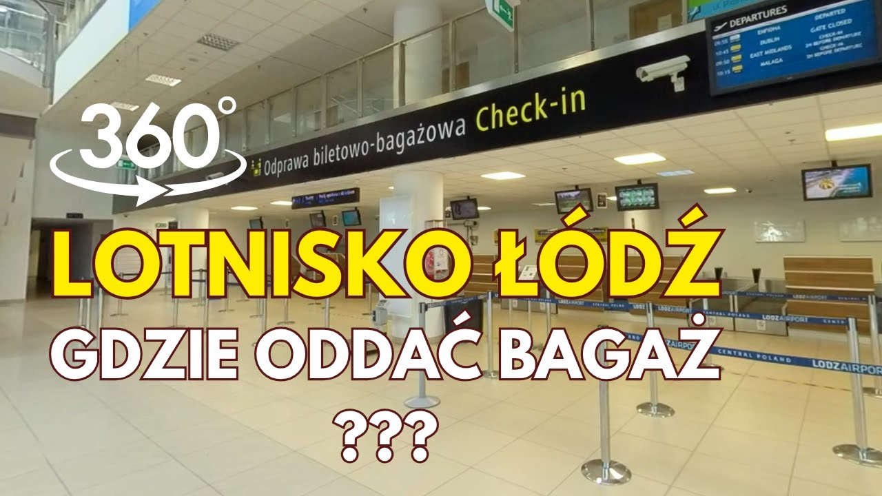 ✈️LOTNISKO ŁÓDŹ, WITAMY, 4K, FILM 360° / AIRPORT LODZ (LCJ) WELCOME, 4K, 360° MOVIE