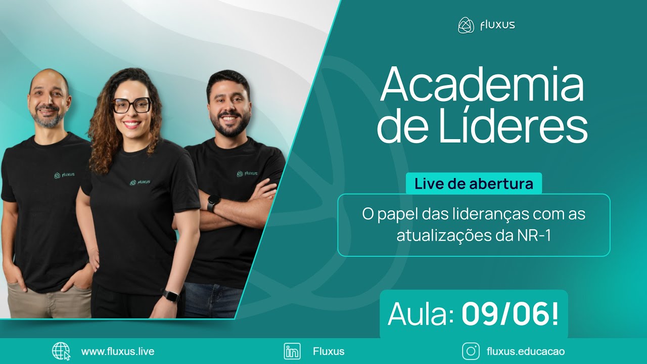 Live AdL: Abertura - O papel das lideranças com as atualizações da NR-1