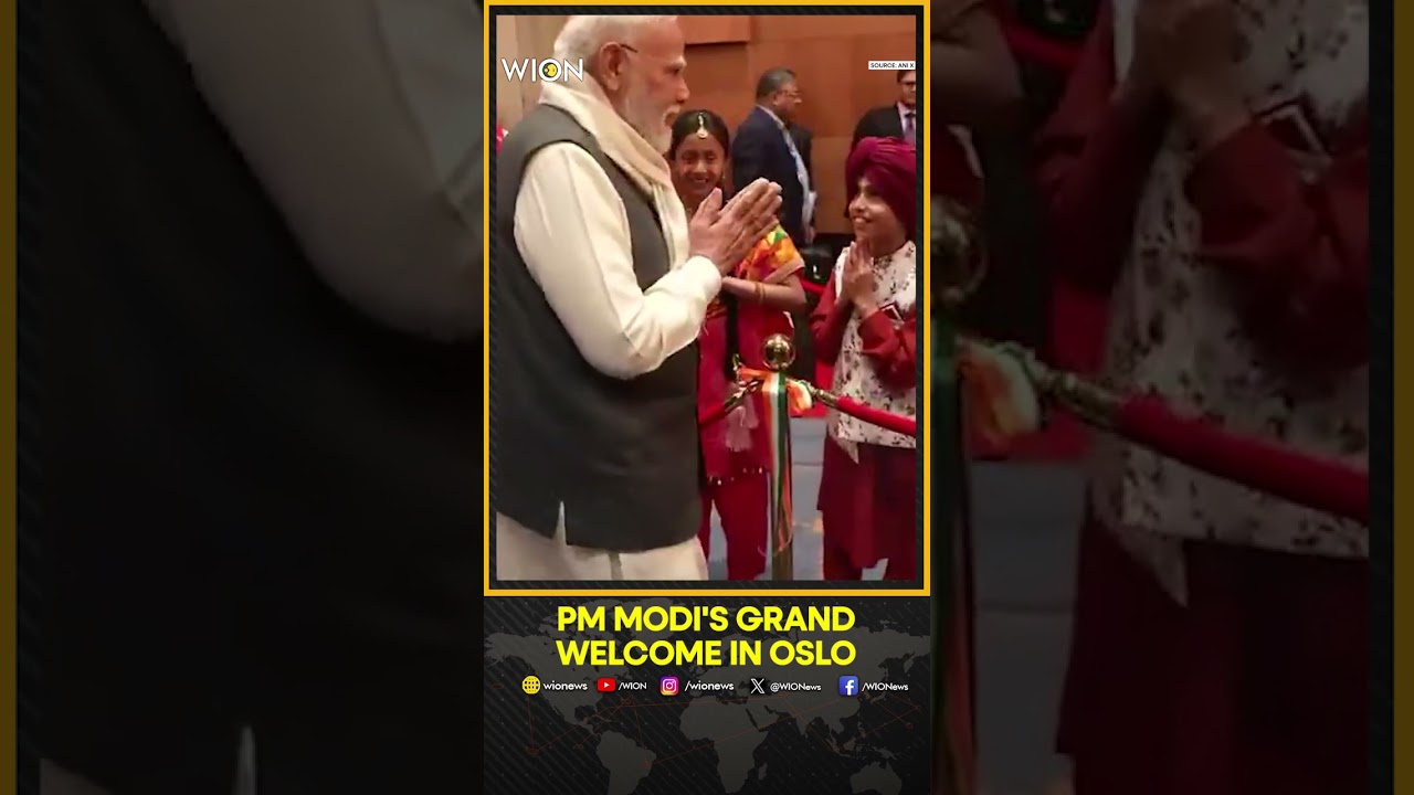 PM Modi's Historic Norway Visit: PM MODI Greets Indian Diaspora At Hotel During Norway Visit