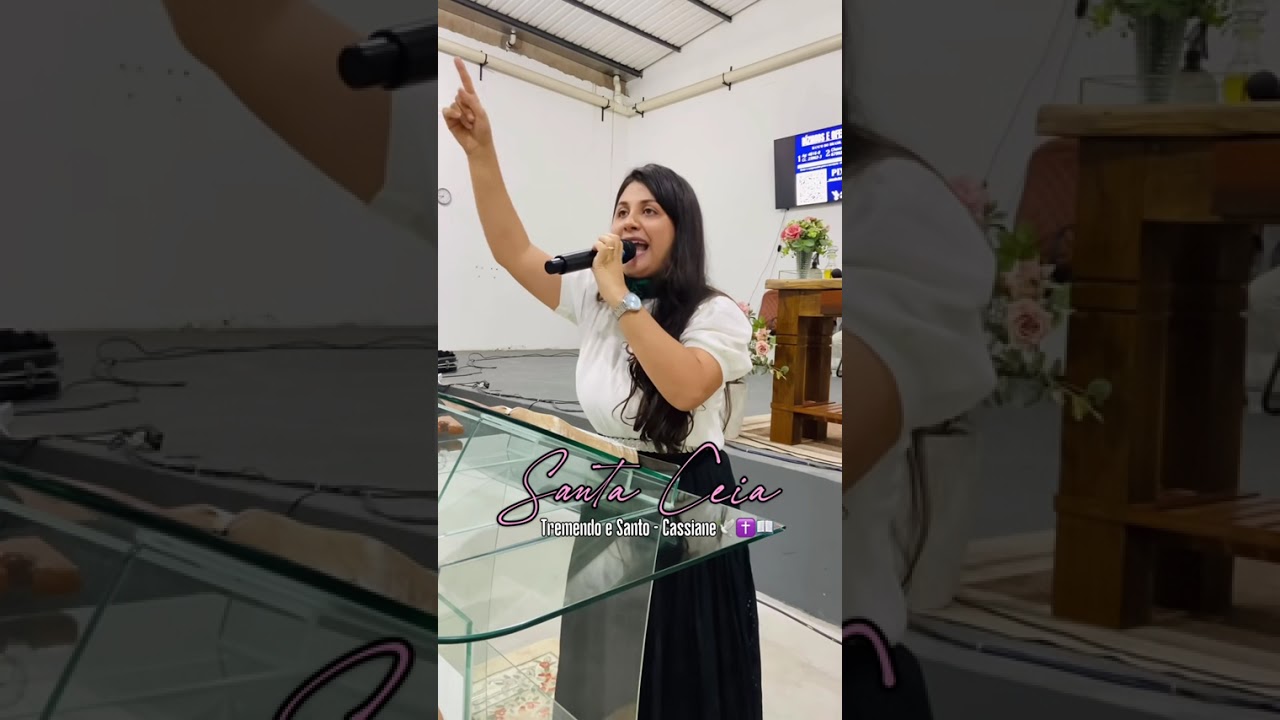 Miriam Santos louvando Tremendo e Santo na ADMTL RIBAS (Cassiane)