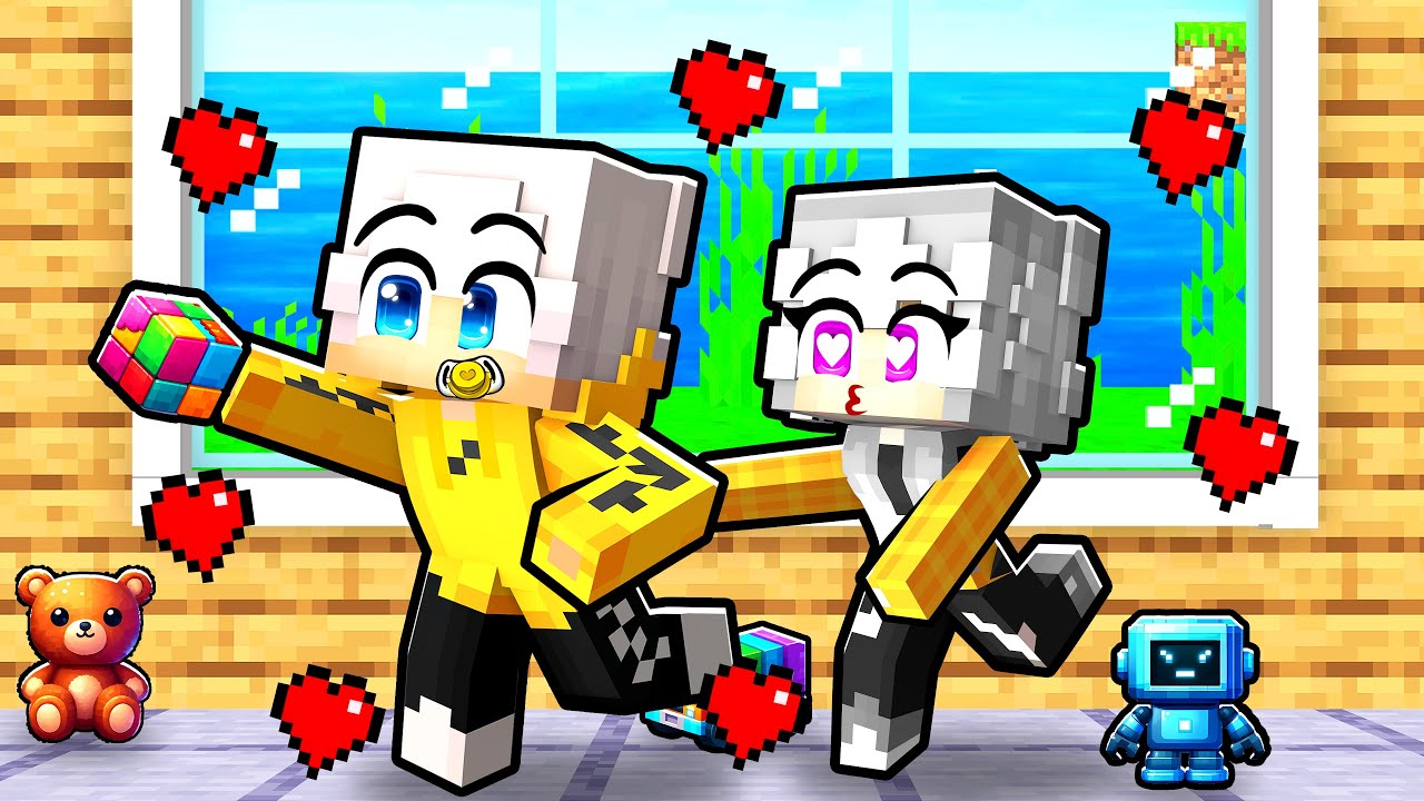 BABY EVELYN si è INNAMORATA di BABY ZEYXON in Minecraft!