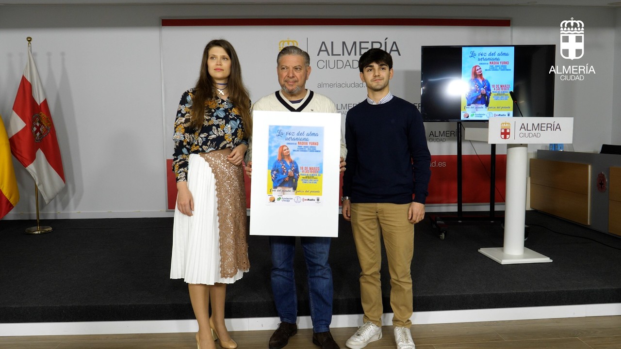 Presentación del concierto de la artista ucraniana Nadiia Yurko