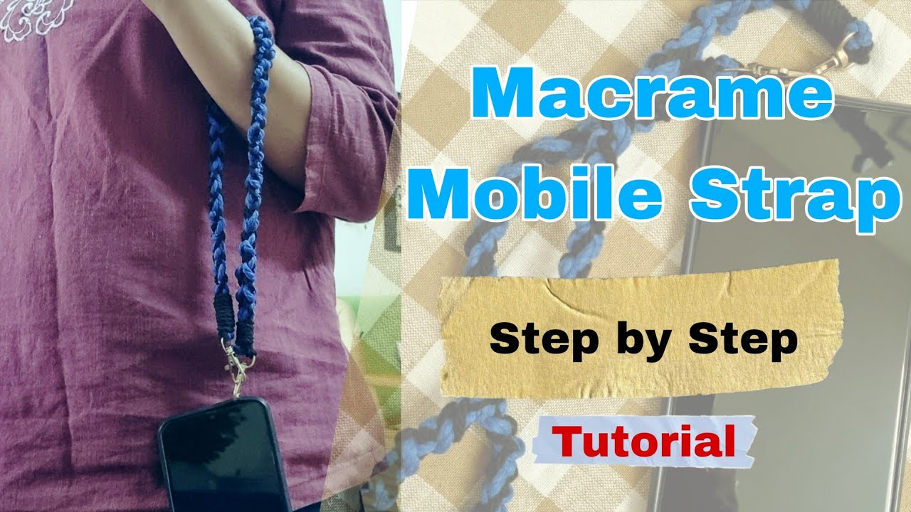 How to Make a Easy Macrame Mobile Belt | Macrame Keychain Belt | The Craft Pot