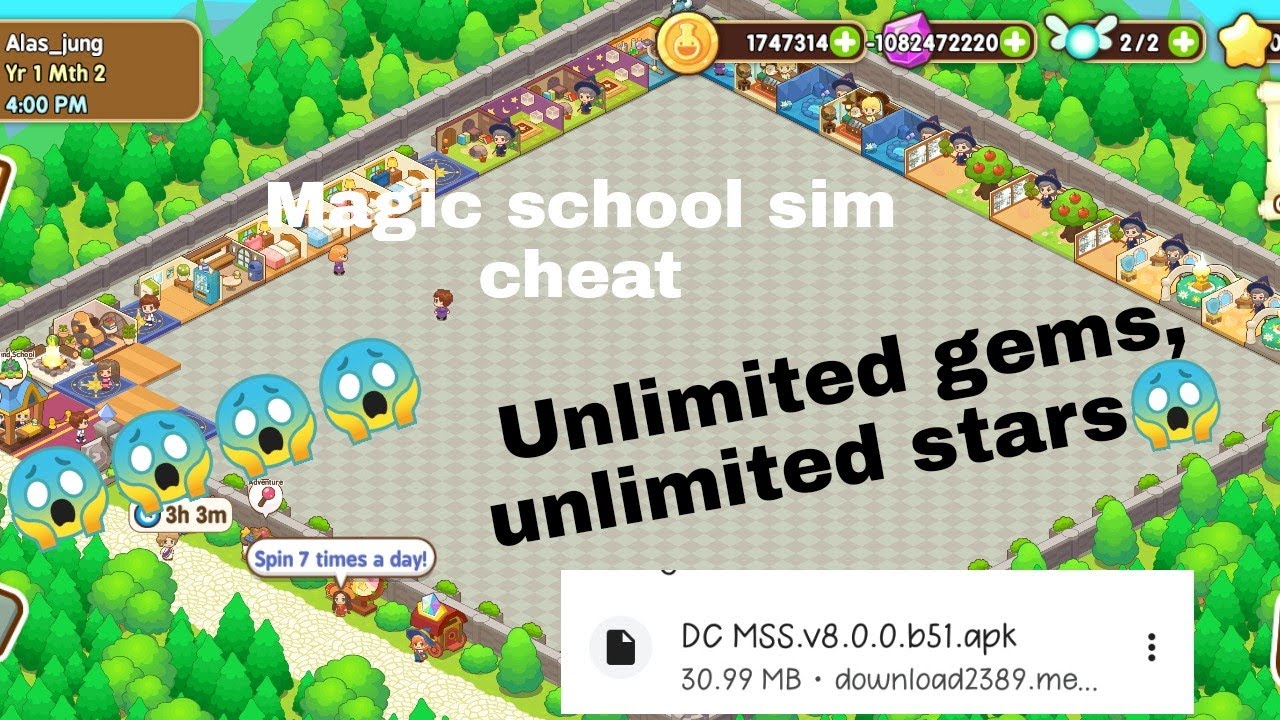 magic school story mod apk!|unlimited gems, unlimited stars