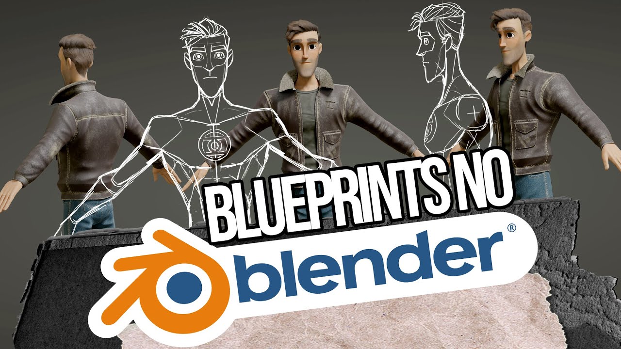 COMO USAR BLUEPRINTS NO BLENDER?! (MODELAGEM 3D COM BLENDER)
