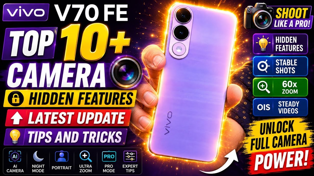 Vivo V70 FE Camera Settings Like DSLR 📸 Best Photography & Portrait Settings, Camera Tips And Tricks