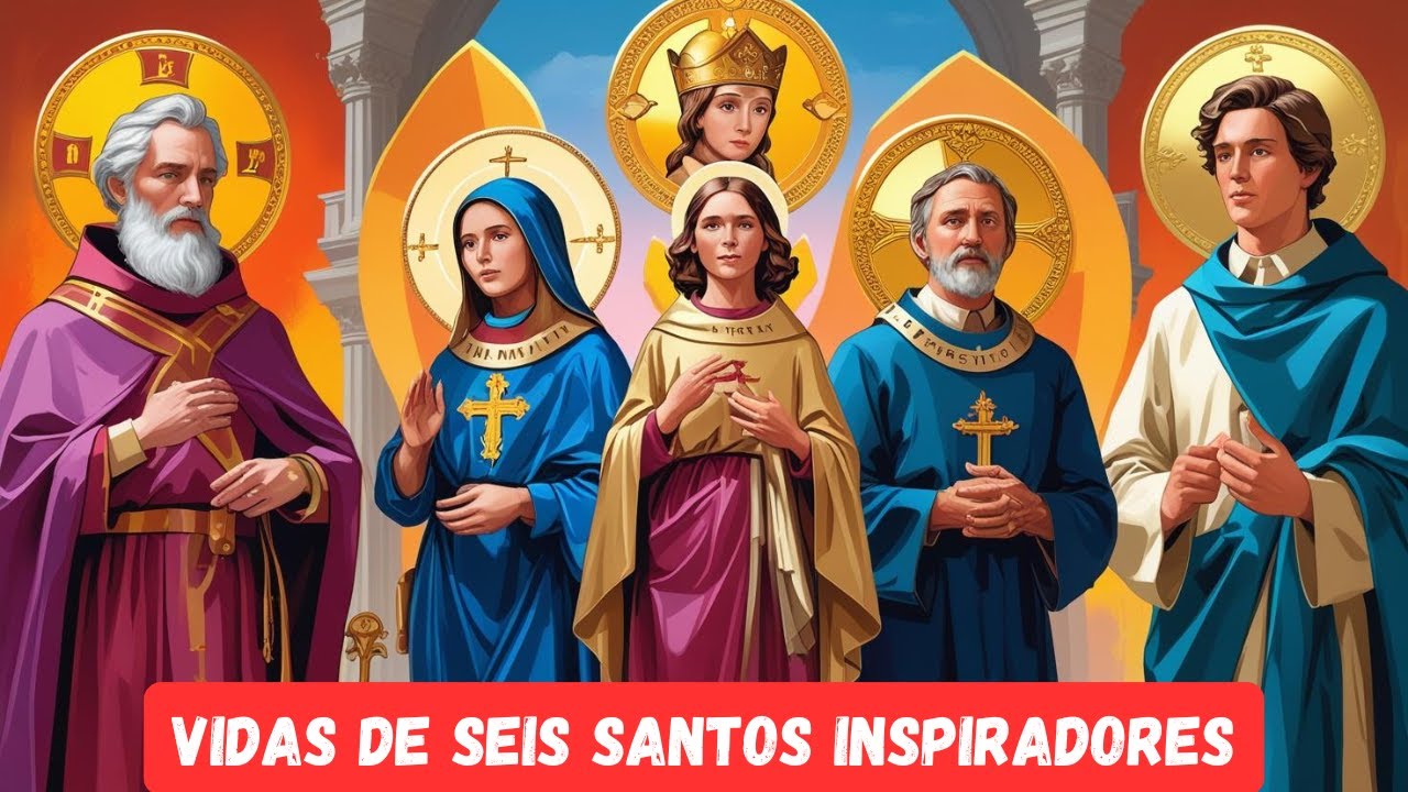 Vidas De Seis Santos Inspiradores | São João Berchmans, Santa Filomen, São Maximiliano Kolbe e outro