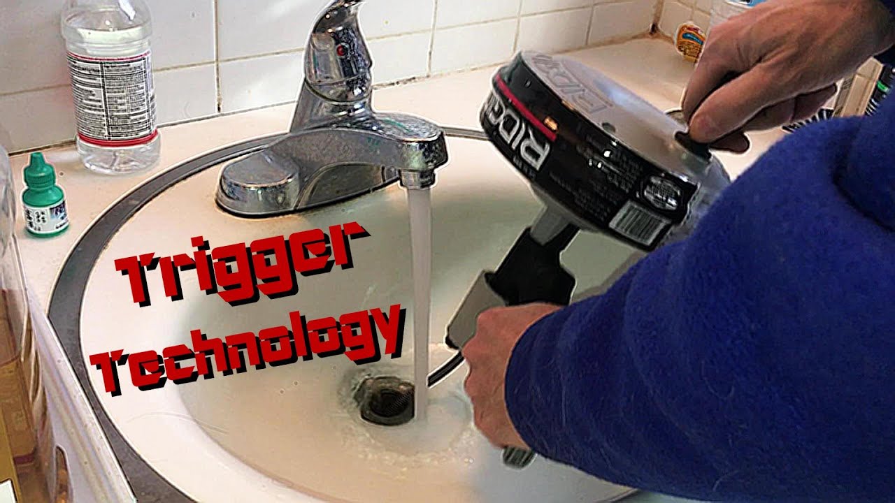 UNCLOG a Sink Drain using RIGID KWIK SPIN PLUS Drum Auger/Snake. No Pipe Removal Necessary.