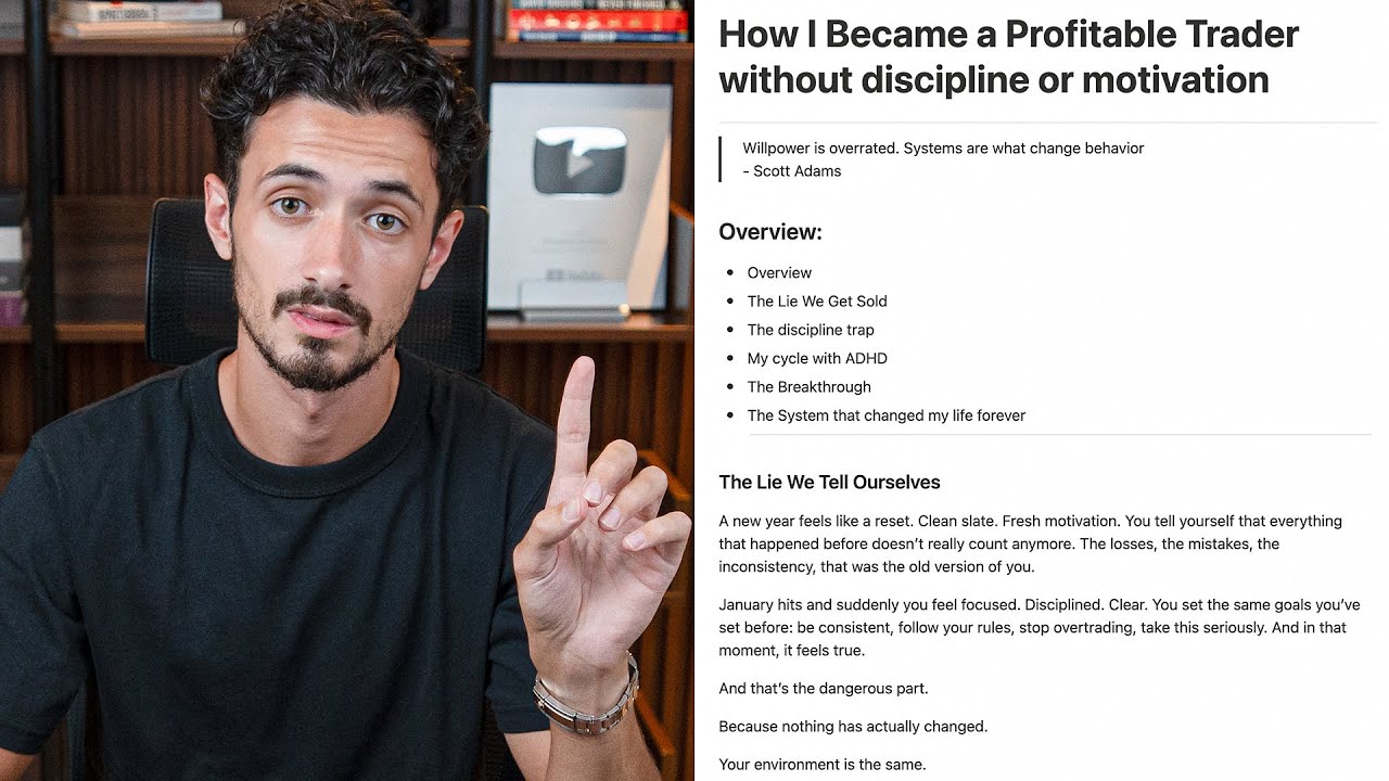 How I became a profitable trader (without discipline or motivation)