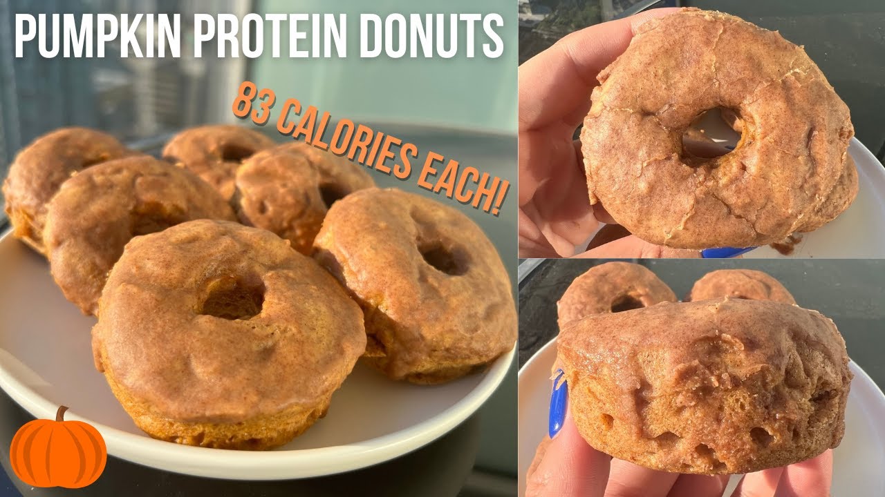 Low Calorie Pumpkin Protein Donuts | 83 Cals Each!