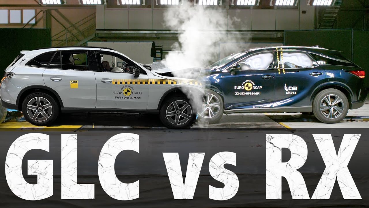 2022 Mercedes GLC vs Lexus RX - Crash Test