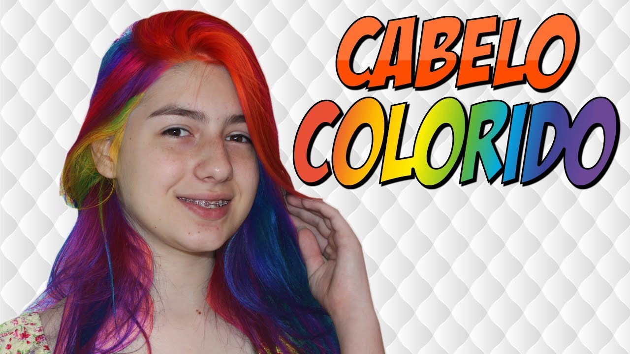 Cabelo Colorido Mechas Arco-íris Rainbow Hair